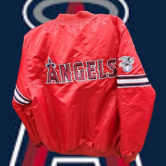 Starter MLB Angels Anaheim jacket Red New Size XL - Picture 2 of 9